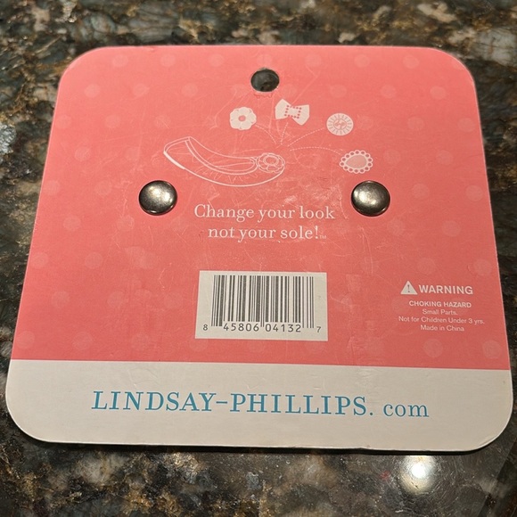 Lindsay Phillips Audra pink and orange snaps for sandals - Picture 4 of 4